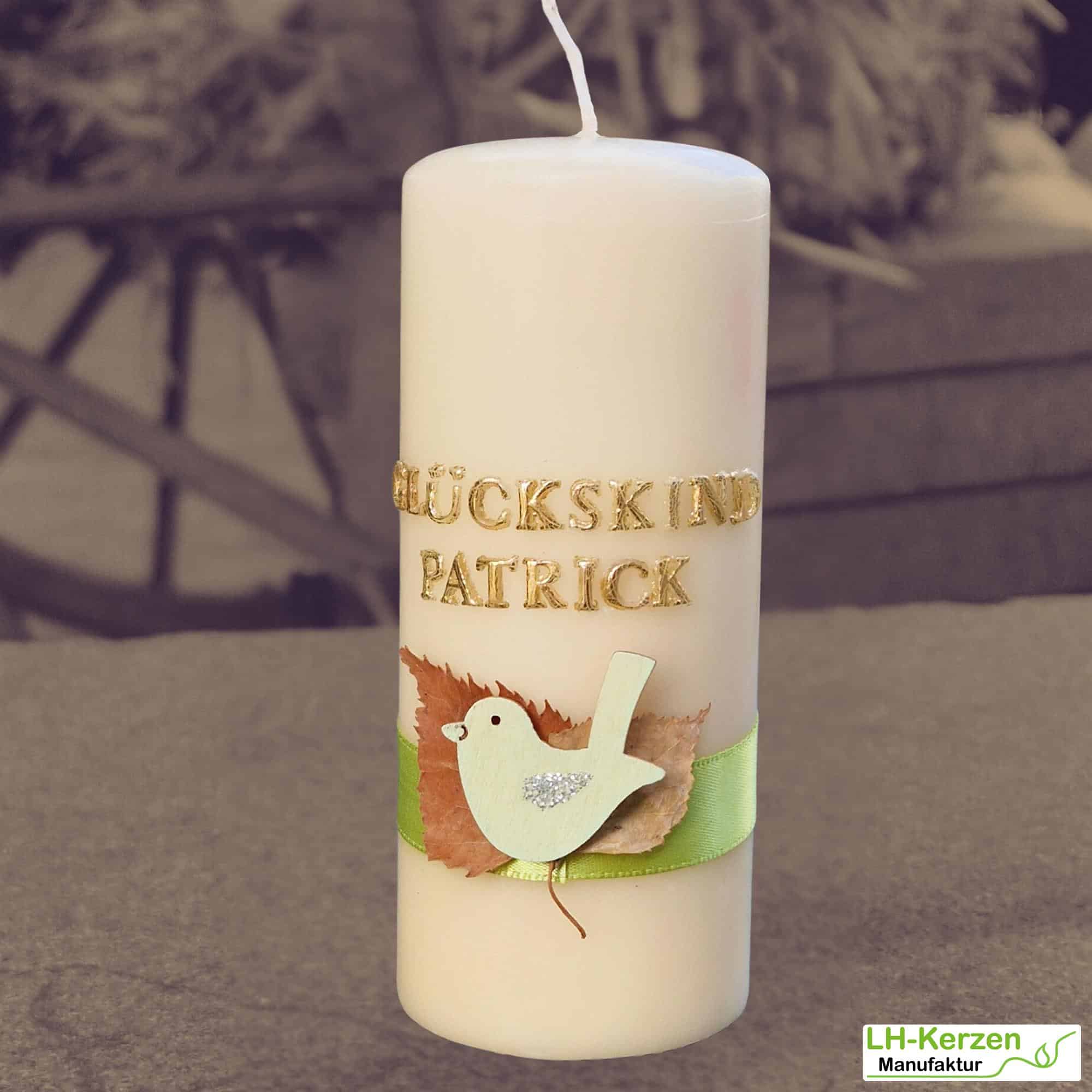 Kerzenbeschriftung Beschriftete Kerze